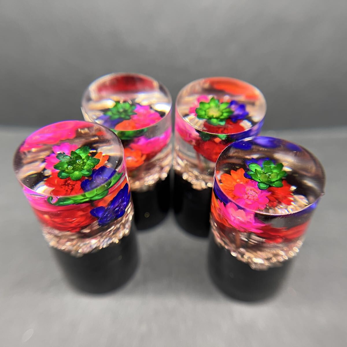 水中花 エアバルブキャップ エアーバルブ　４個_画像1