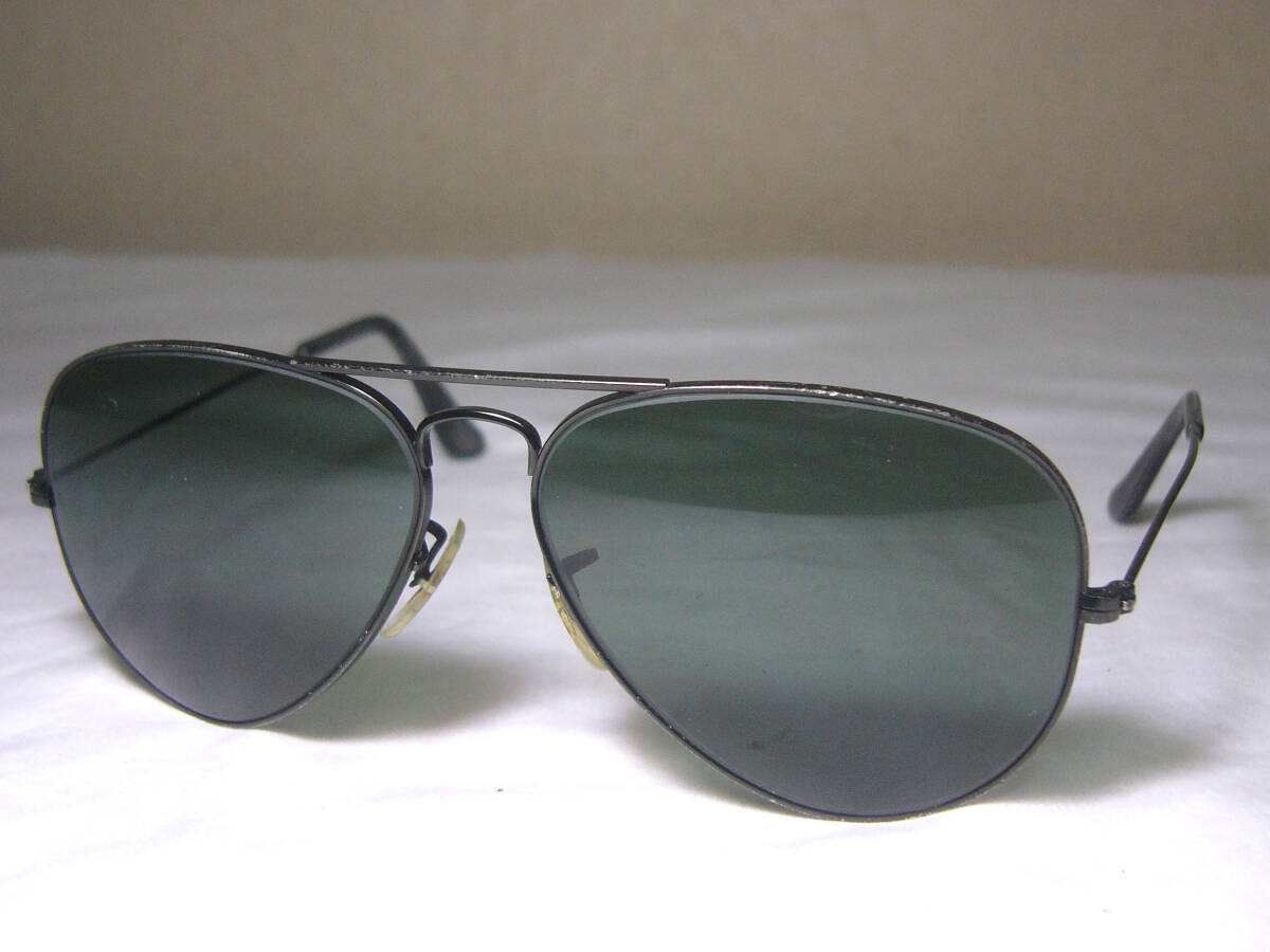 Vintage * американский B&L RayBan солнцезащитные очки black metallic ruboshu ром