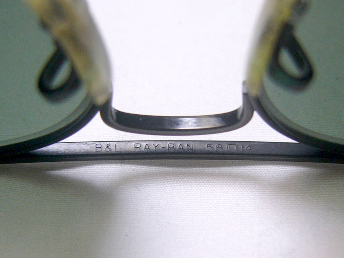  Vintage * американский B&L RayBan солнцезащитные очки black metallic ruboshu ром 