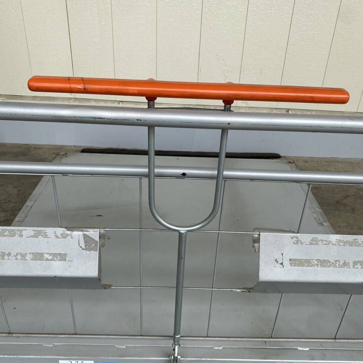 【引取限定】ブレーキ付 1150x1100mm 手押し台車 物流 運送 倉庫 キャスター固定 マテハン パレット用 ネステナー用 TBDY0077_画像7