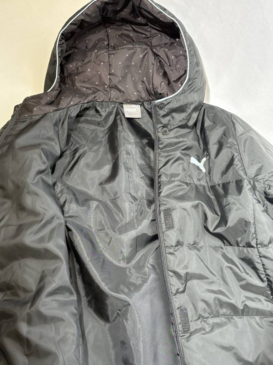 r2_5591r 極美品 PUMA プーマ 中綿ロングコート ベンチコート WARM CELL レディースL_画像5