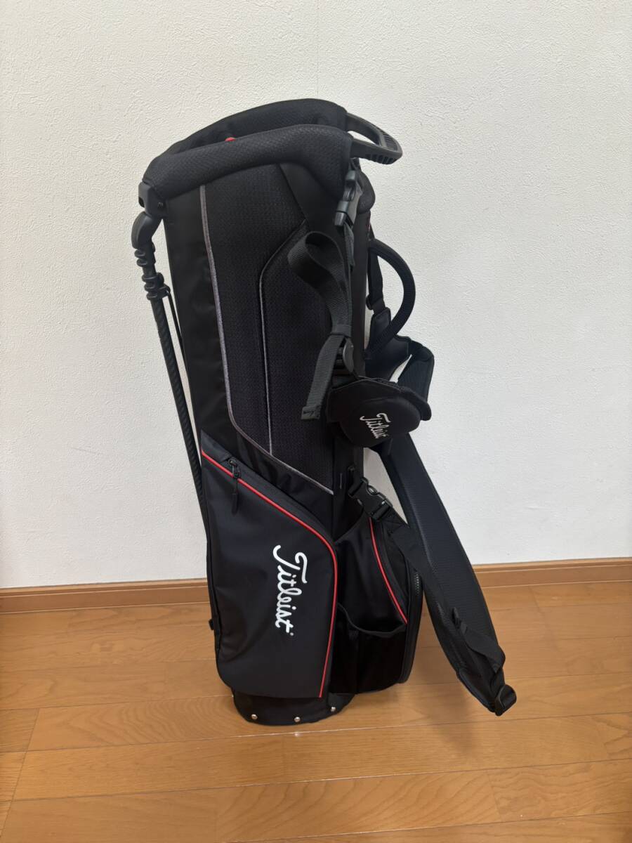 【1ラウンドのみ使用】タイトリスト New Players4 カーボン スタンドバッグ