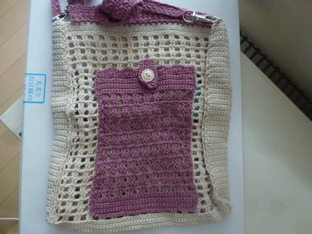 ◇　レース編み　小さなバック　◇