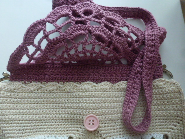 ◇　レース編み　小さなバック　◇