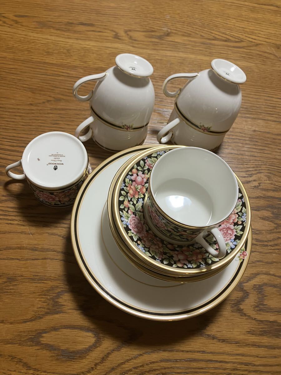 廃盤品 クリオ セット ウェッジウッド カップ ソーサー WEDGWOOD 洋食器 フルリムボーダー プレート