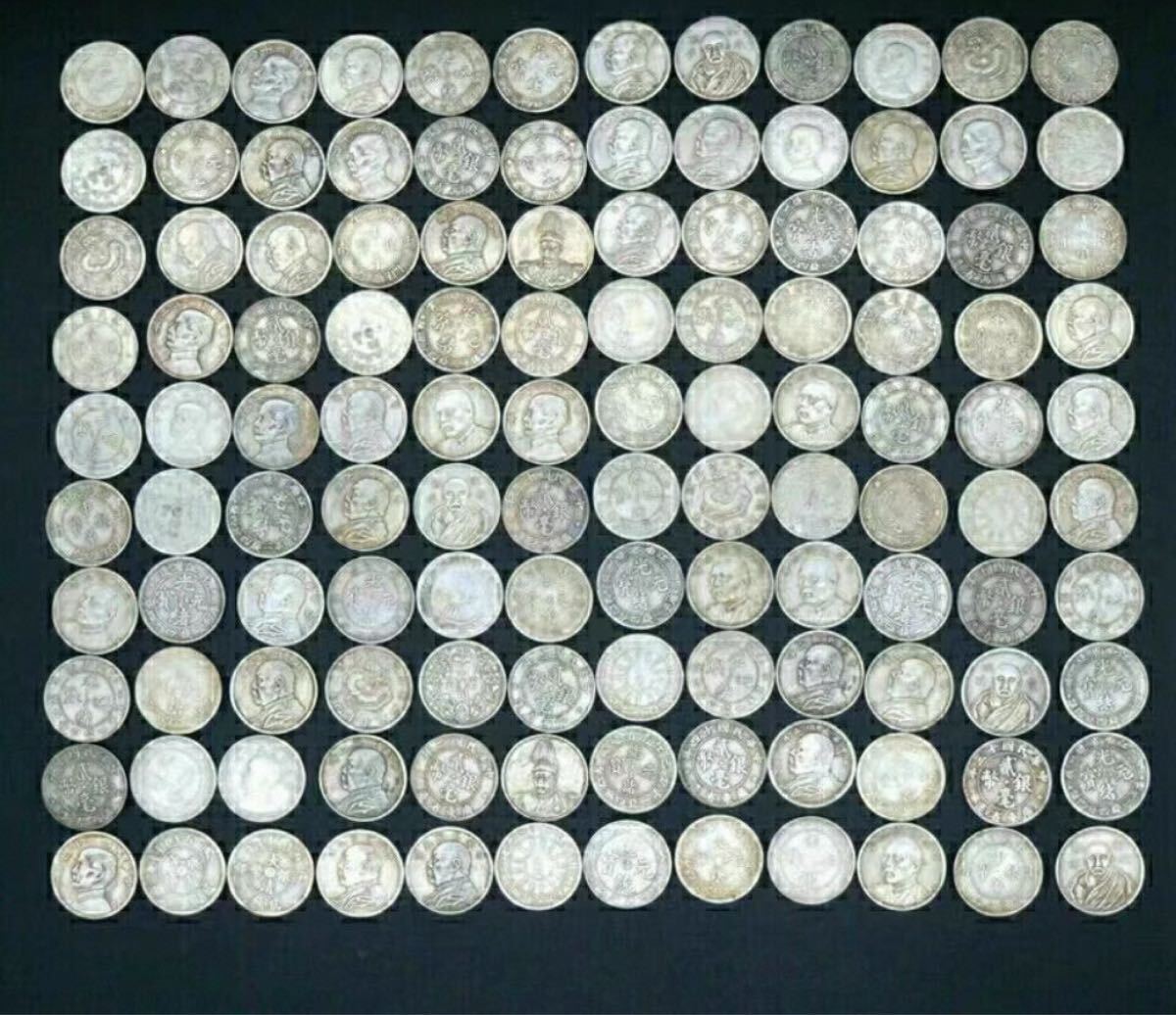 2角小銀毫 120枚銀貨セット コレクション ブック付き 特価アンティーク 希少 中華民国時代 古銭 骨董品 硬貨 外国銀貨 コイン_画像1