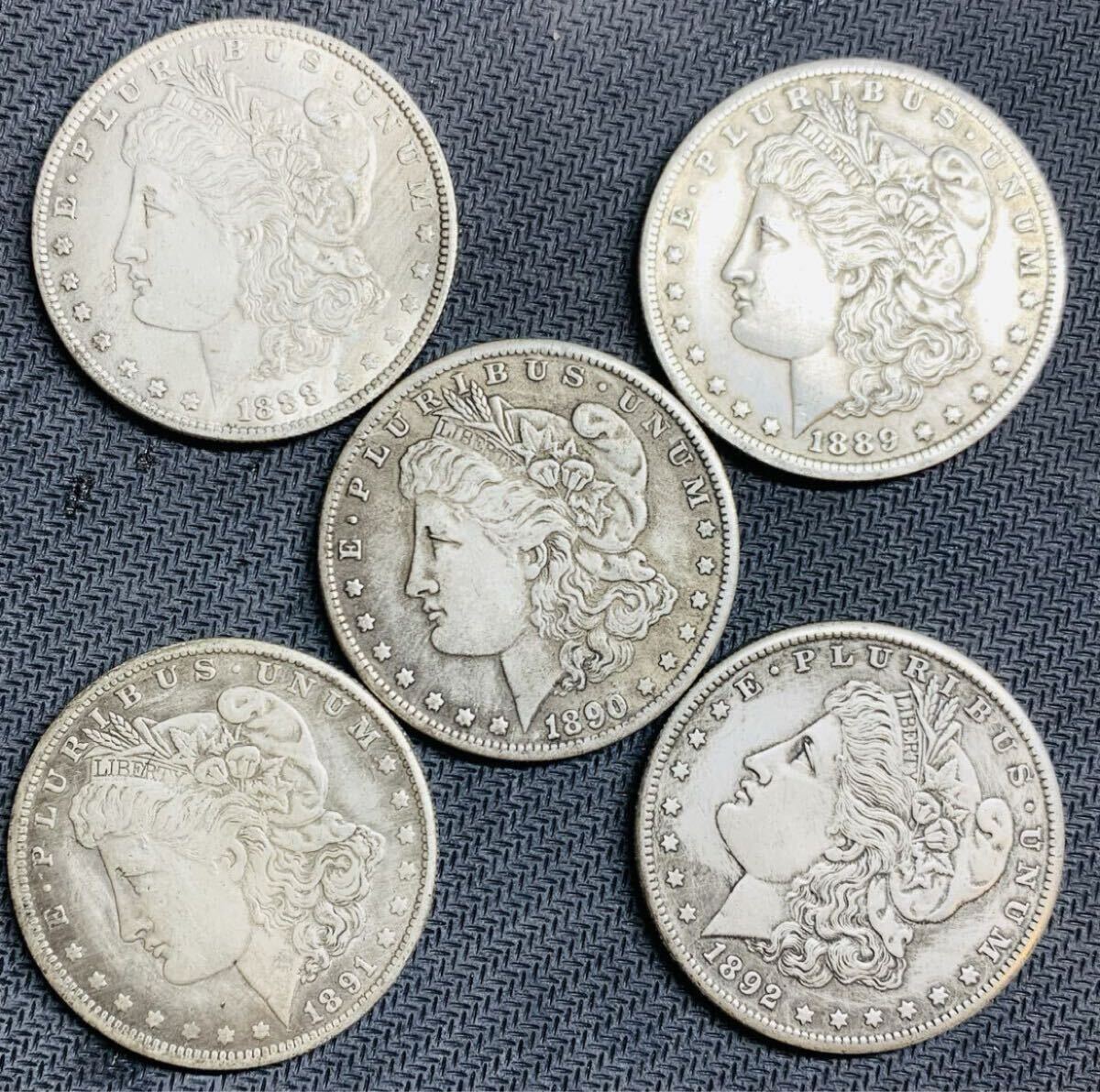 オトク!! 在庫処分 アメリカ モルガン 1ドル 1878年-1904年 27枚セット 外国硬貨 貿易銀 海外コイン 古錢 記念硬貨 コレクション 收蔵品_画像5