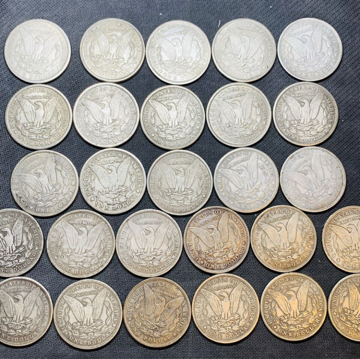 オトク!! 在庫処分 アメリカ モルガン 1ドル 1878年-1904年 27枚セット 外国硬貨 貿易銀 海外コイン 古錢 記念硬貨 コレクション 收蔵品_画像2