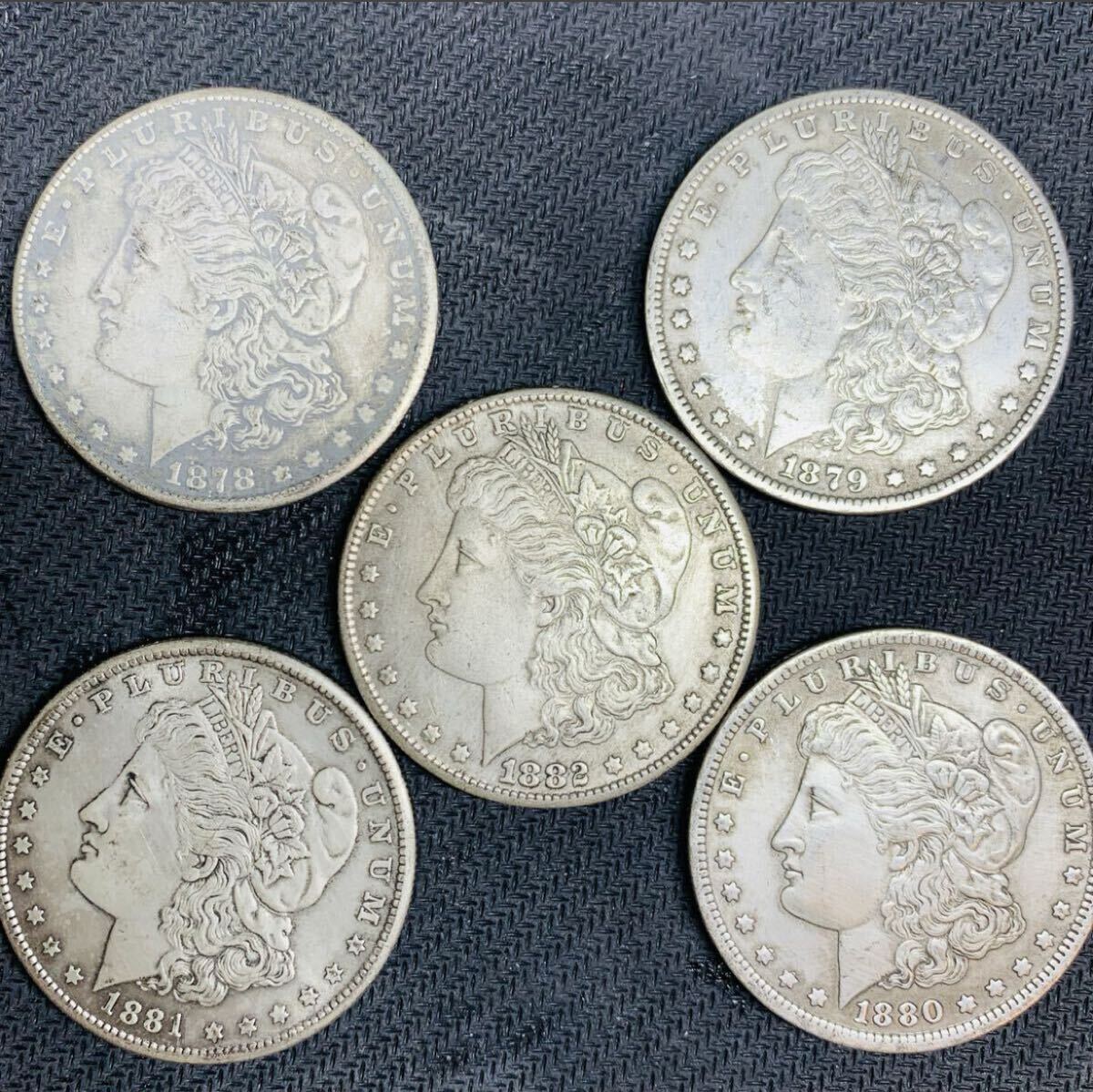 オトク!! 在庫処分 アメリカ モルガン 1ドル 1878年-1904年 27枚セット 外国硬貨 貿易銀 海外コイン 古錢 記念硬貨 コレクション 收蔵品_画像3