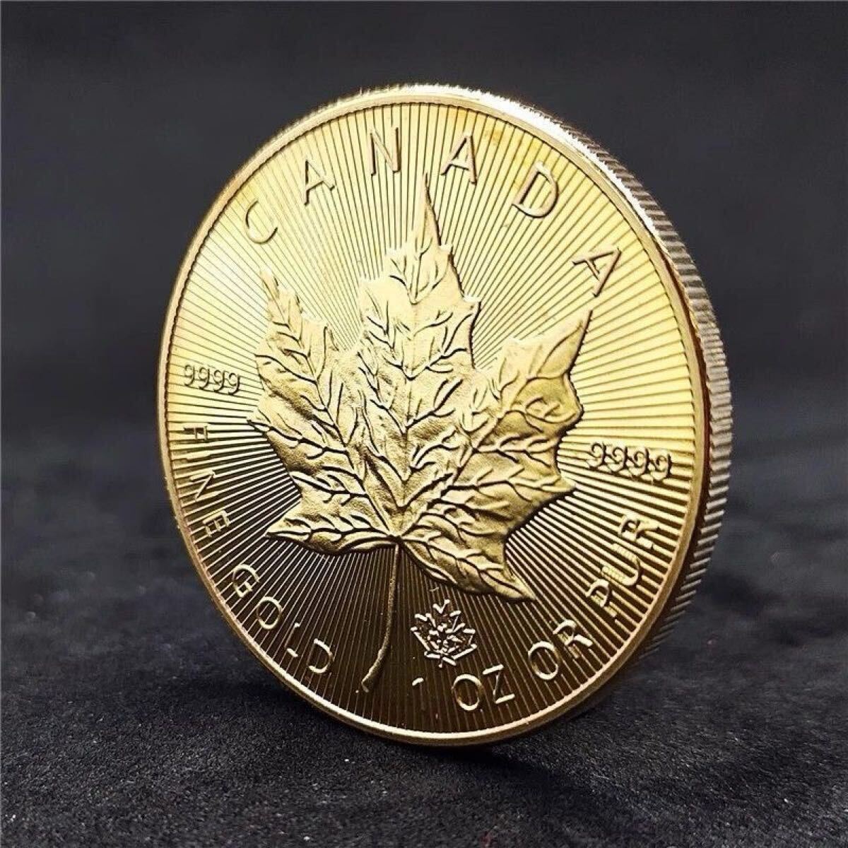 カナダ メイプルリーフ エリザベス2世 金貨 コイン 古銭 記念メダル コレクション 収蔵品 50ドル金貨 2015年_画像6