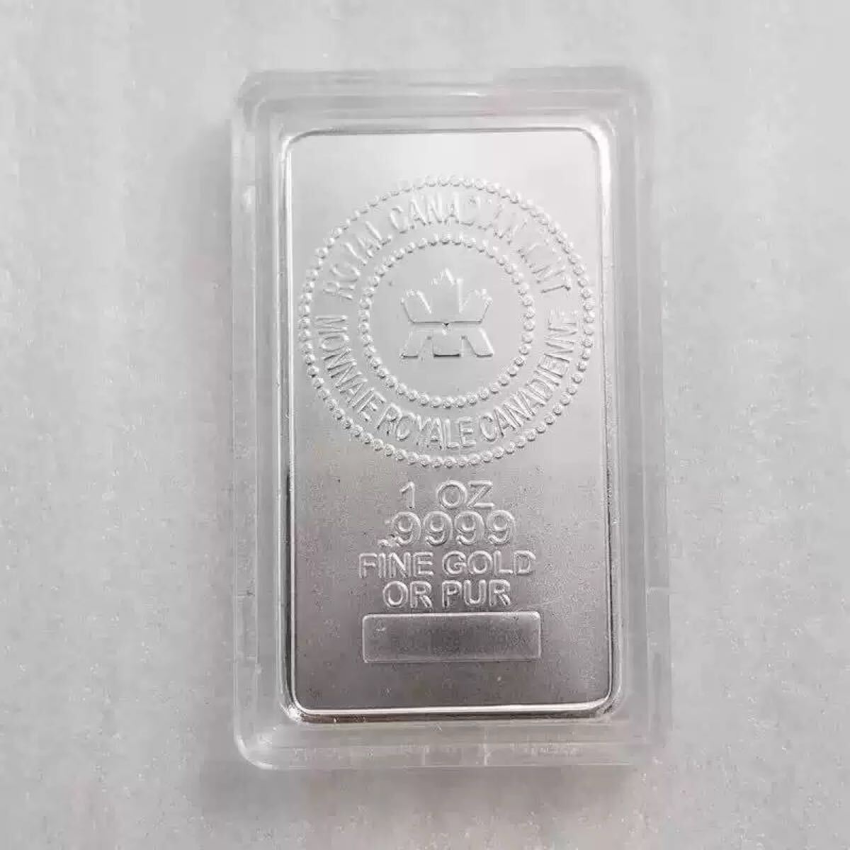 極美品 【限定品】カナダ メイプルリーフ記念 四角形コインバー 外国記念コイン 大型銀貨 1オンス コレクション 収蔵品 鑑賞品_画像1
