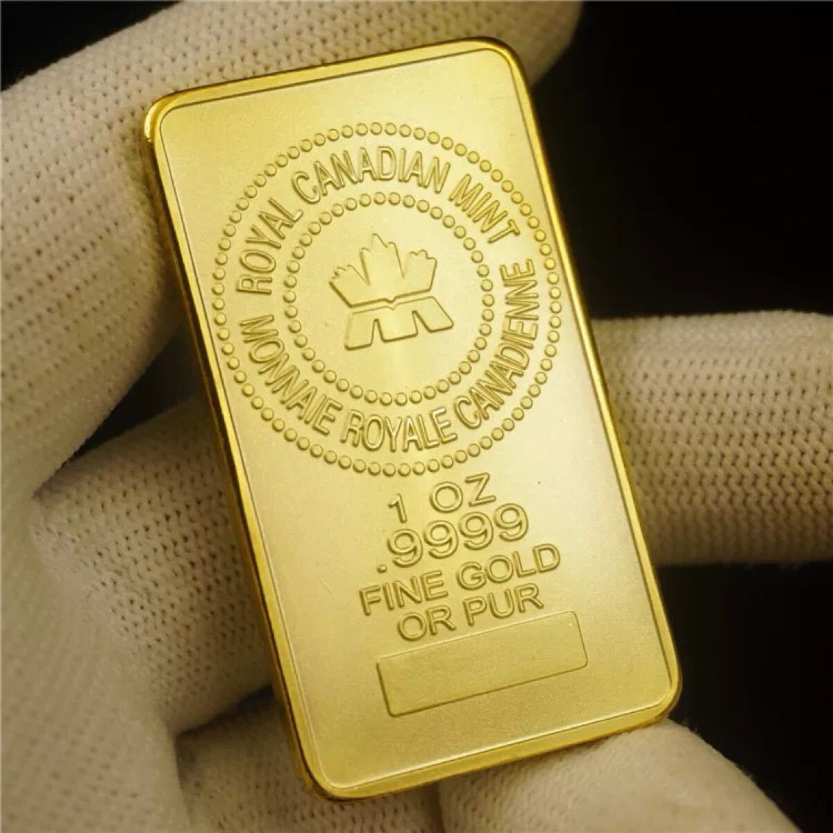 【限定品】カナダ メイプルリーフ記念 四角形コインバー 外国記念コイン 大型金貨 外国古銭 1オンス コレクション 収蔵品_画像3