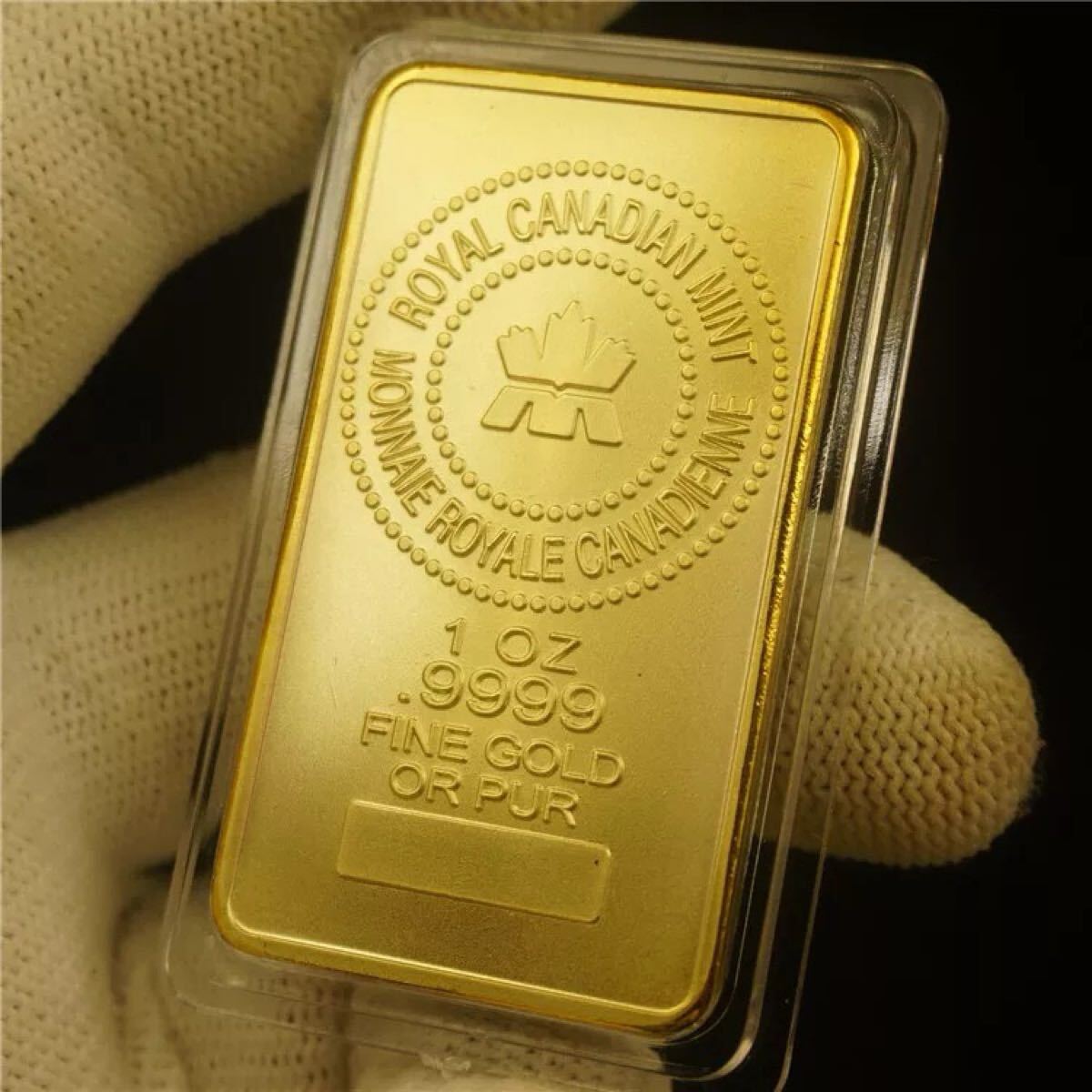 【限定品】カナダ メイプルリーフ記念 四角形コインバー 外国記念コイン 大型金貨 外国古銭 1オンス コレクション 収蔵品_画像4