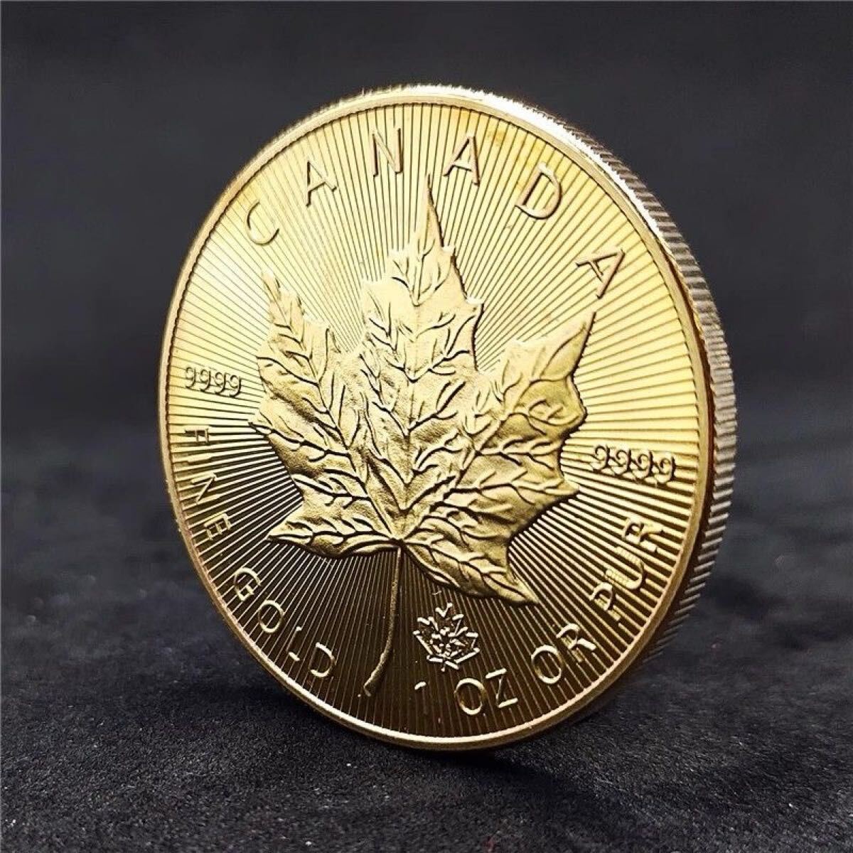 2015年カナダメイプル エリザベス2世 コレクション 外貨硬貨 40mm 記念硬貨 海外コイン 金貨 大型金貨 記念メタル ケース付き 蔵品 50ドル_画像4