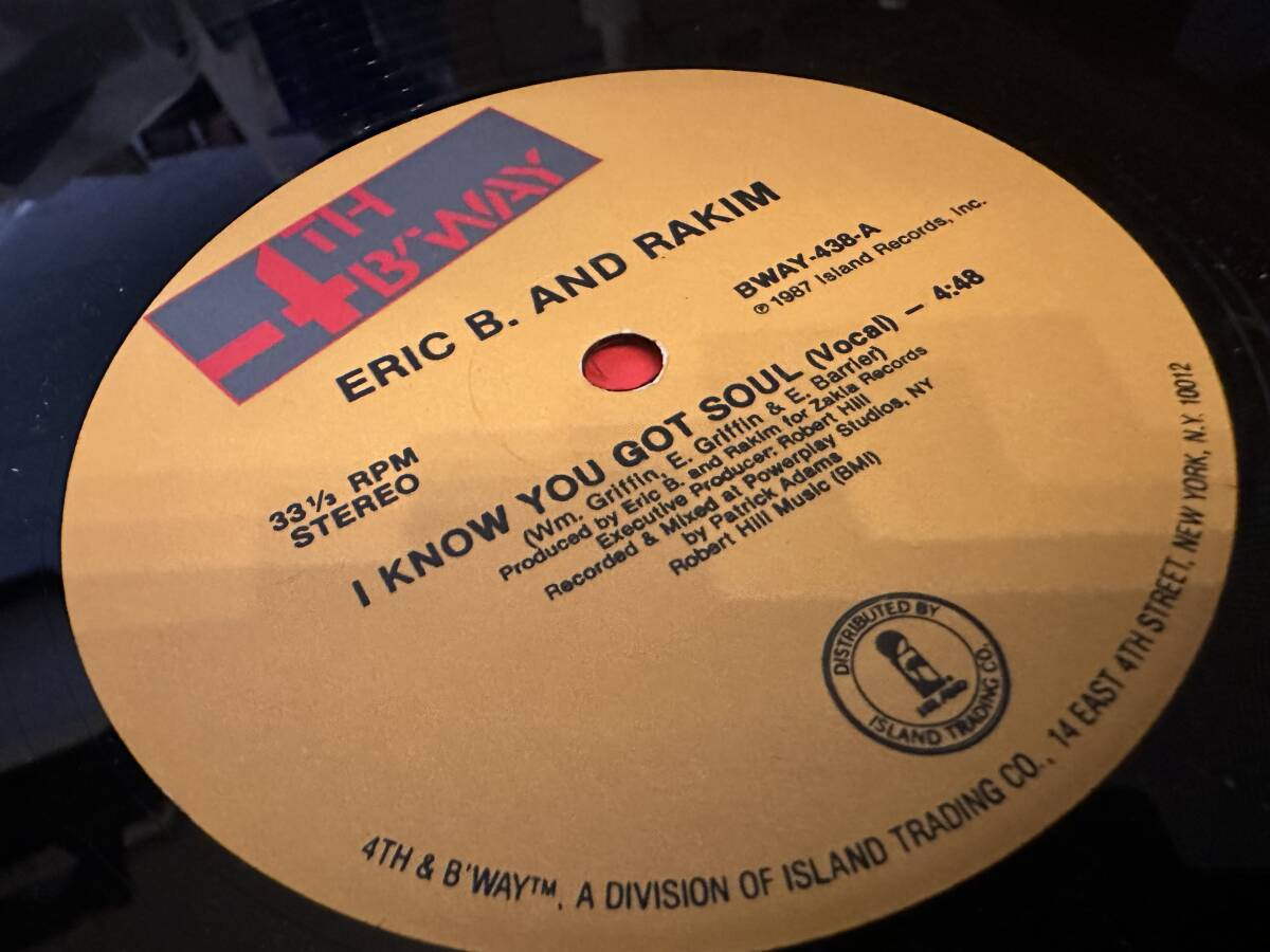 12”★Eric B. And Rakim I Know You Got Soul / クラシック!_画像2