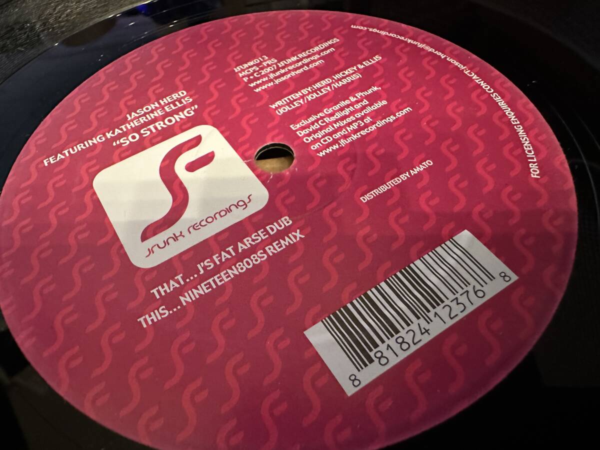 12”★Jason Herd Featuring Katherine Ellis / So Strong / ファンキー・ヴォーカル・ハウス!_画像1