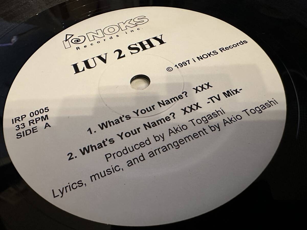 12”★Luv 2 Shy / What's Your Name? xxx / J-pop!_画像1
