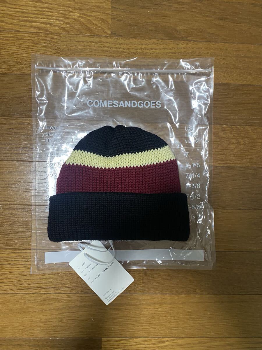 COMESANDGOES 3 COLOR KNIT 新品 ニット帽 ニットキャップ ビーニー Beanie kijima takayuk supreme visvim auralee_画像1