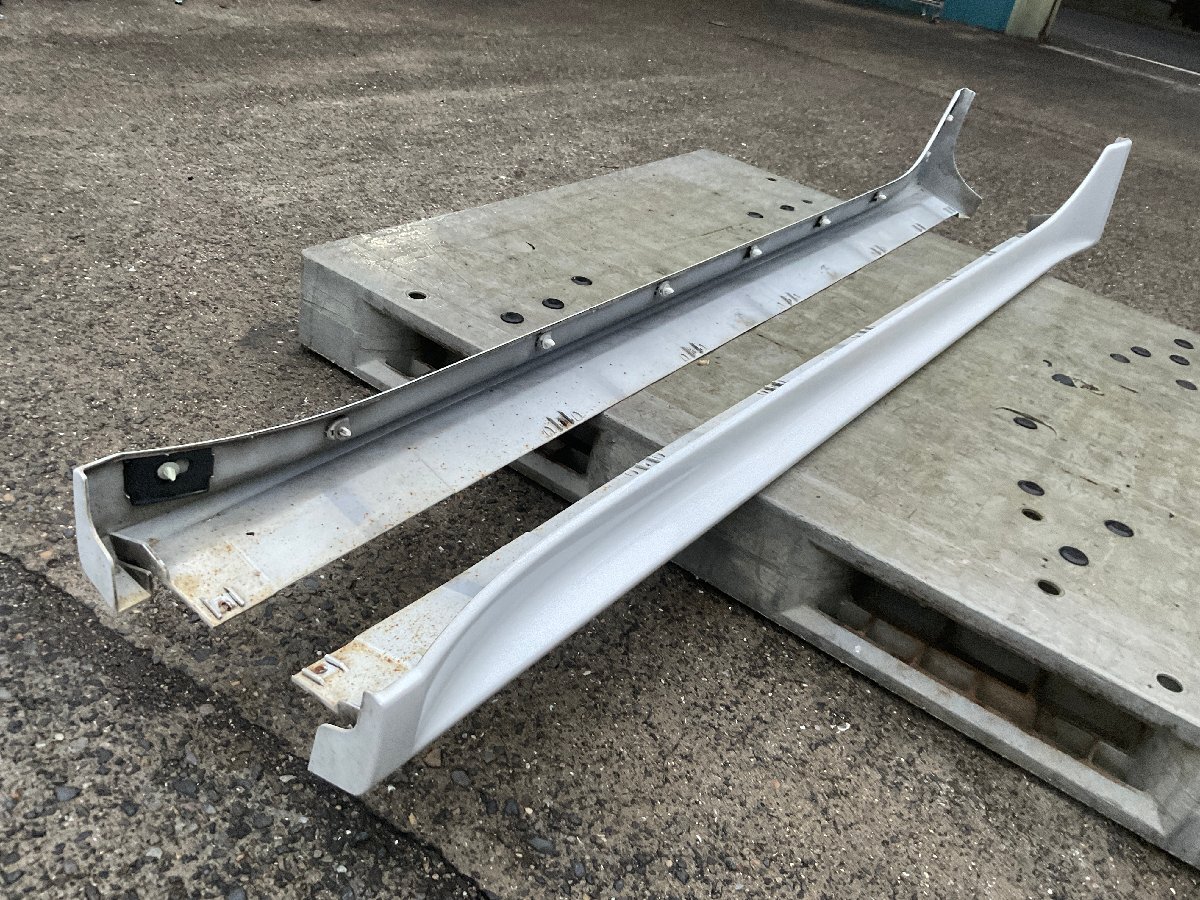 ギャランフォルティス　CY4A　RALLIART　純正　サイドステップ　サイドスカート　左右　色：W13A　CX4A_画像3