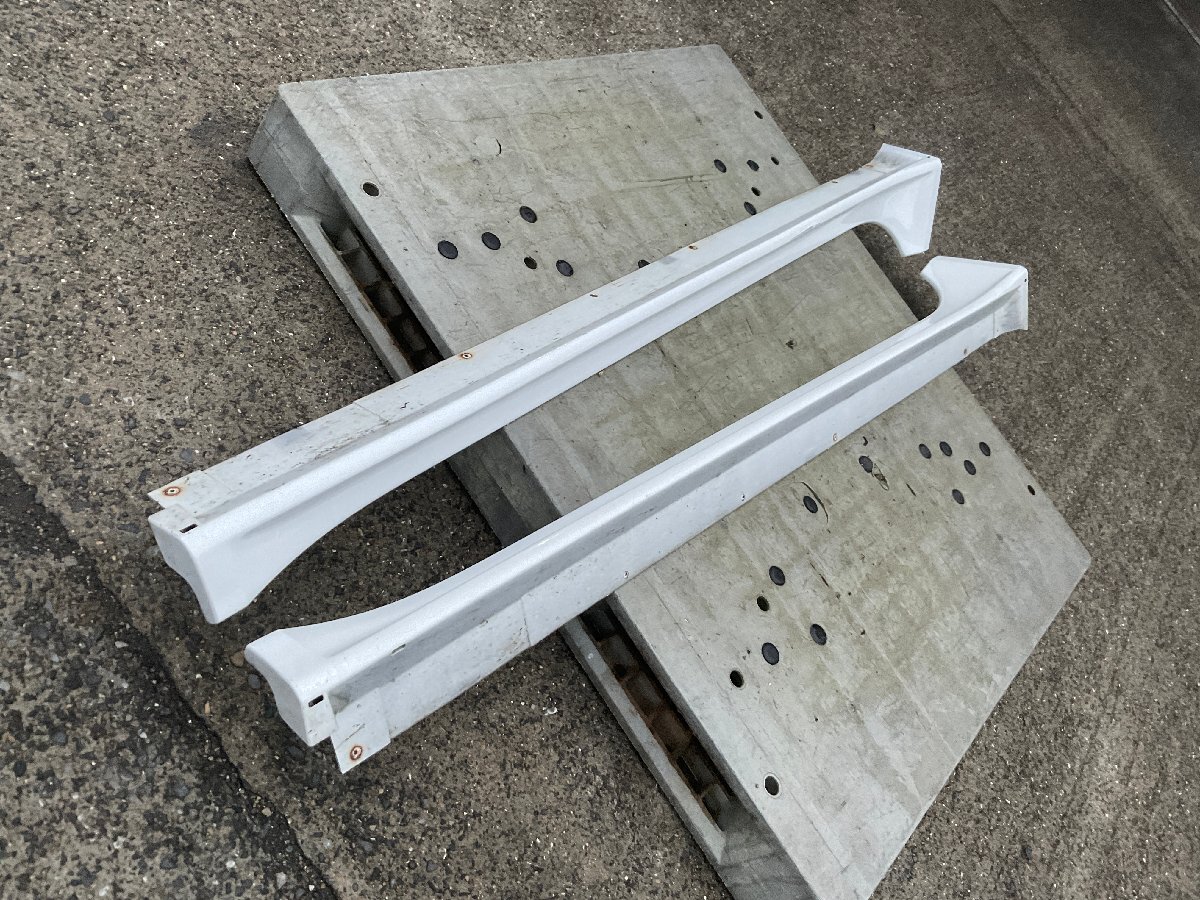 ギャランフォルティス　CY4A　RALLIART　純正　サイドステップ　サイドスカート　左右　色：W13A　CX4A_画像2