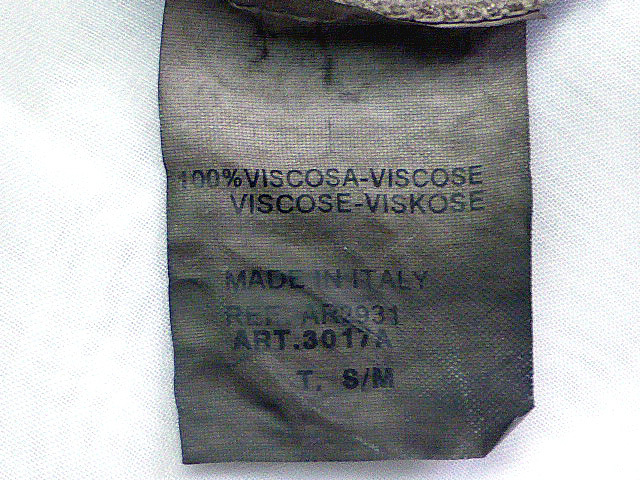 ahno45 イタリア製 MAT&STEP 十字架柄 フリンジ付き長袖カットソー 濃いグレー/S-M・251026_画像7