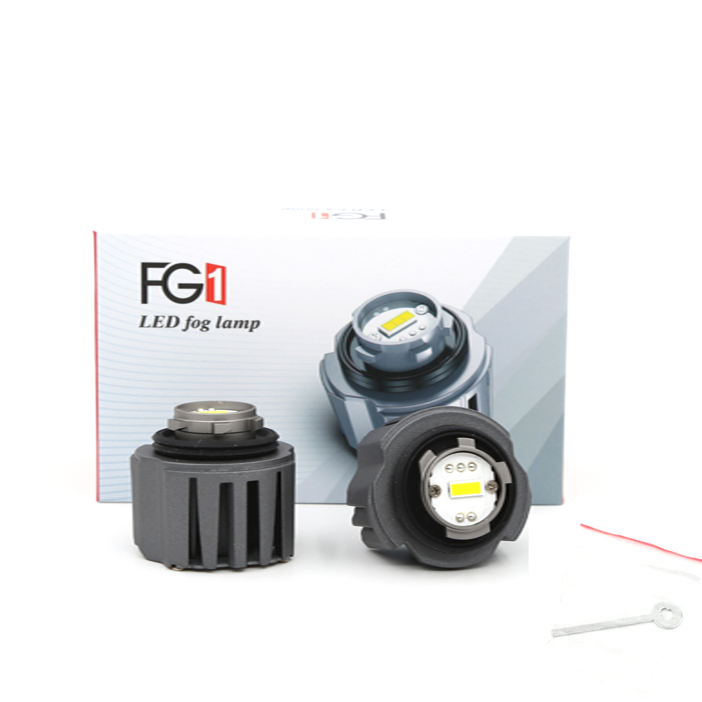 LEDフォグランプ L1B専用 イエロー発光 DC12V 3000ルーメン 3000K 交換用 2個セット 1年保証_画像5