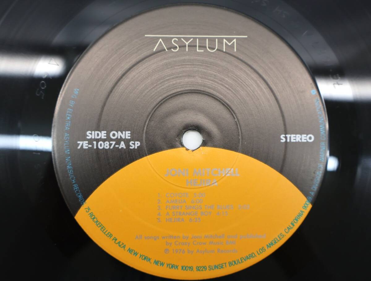 ★中1877 Joni Mitchell ジョニ・ミッチェル / Hejira 逃避行 レコード LP LP盤 アナログ盤 コレクター放出品 同梱可 32509081_画像4