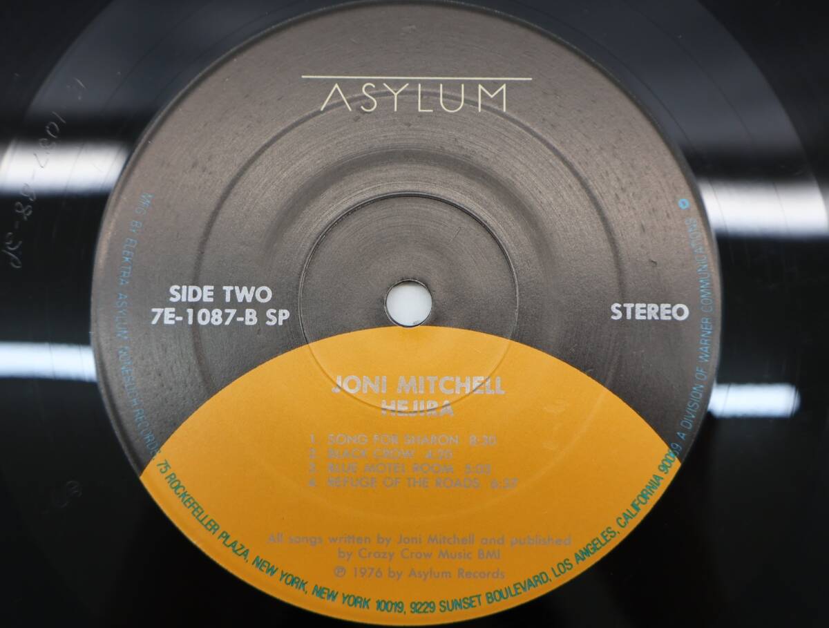 ★中1877 Joni Mitchell ジョニ・ミッチェル / Hejira 逃避行 レコード LP LP盤 アナログ盤 コレクター放出品 同梱可 32509081_画像5