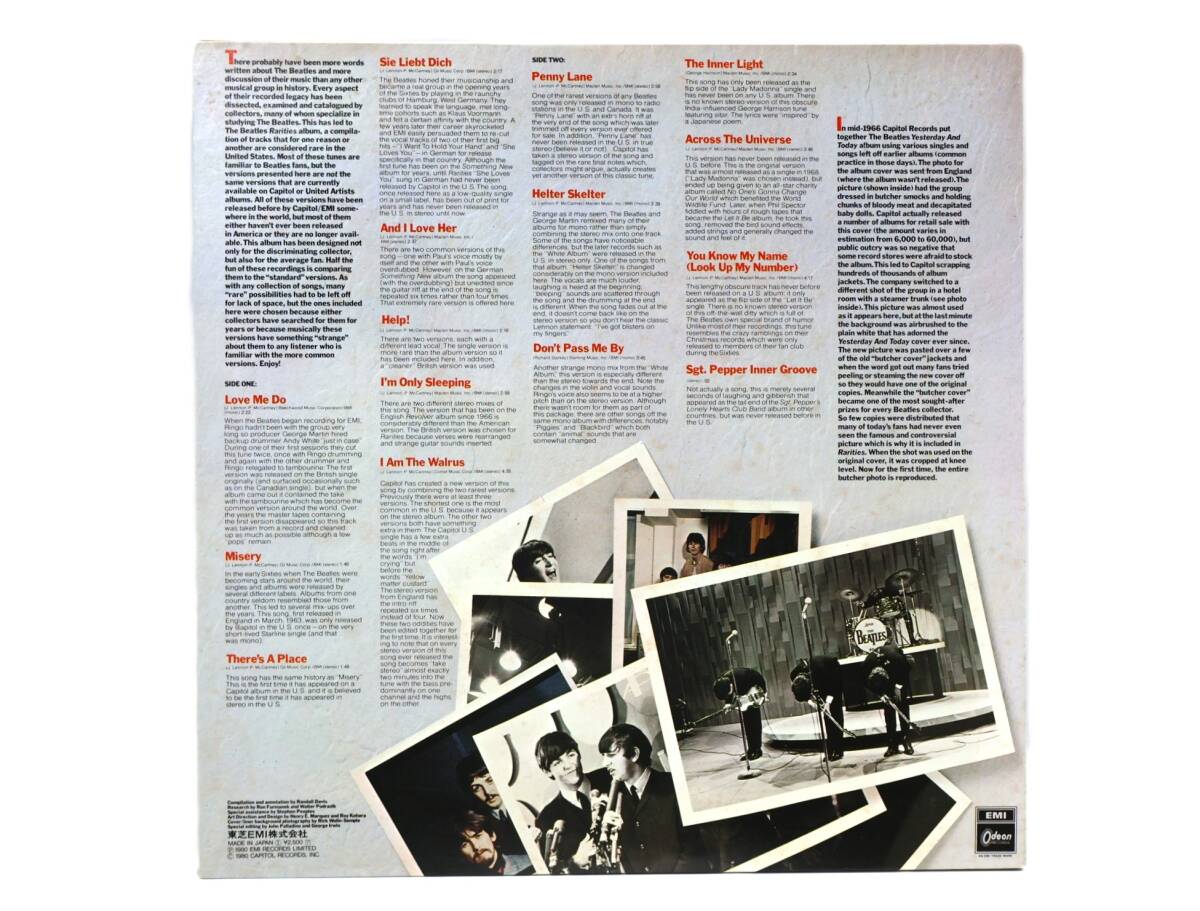 ★中2092 The Beatles ビートルズ/RARITIES VOL.2 レアリティーズ Vol.2 レコード LP LP盤 アナログ盤 コレクター放出品 同梱可 32509081_画像10