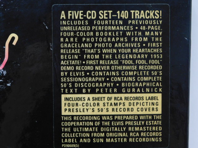 ★小0767 ELVIS エルヴィス The King Of Rock 'N' Roll The Complete 50's Masters CD 5枚 BOX エルヴィスプレスリー 325090812
