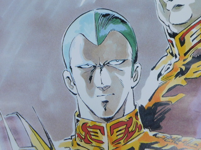 ★小1264 当時物 ポスター 機動戦士ガンダム ジオン公国軍 デギンザビ ドズルザビ キシリアザビ ガルマザビ シャアアズナブル 12510161_画像5