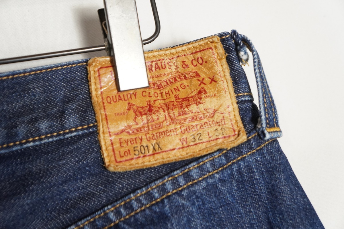 美品 Levis Vintage Clothing リーバイス ヴィンテージ クロージング LVC 501XX 47501-0167 1947年 USA製 デニム パンツ W32 L32 紺503P♪_画像3