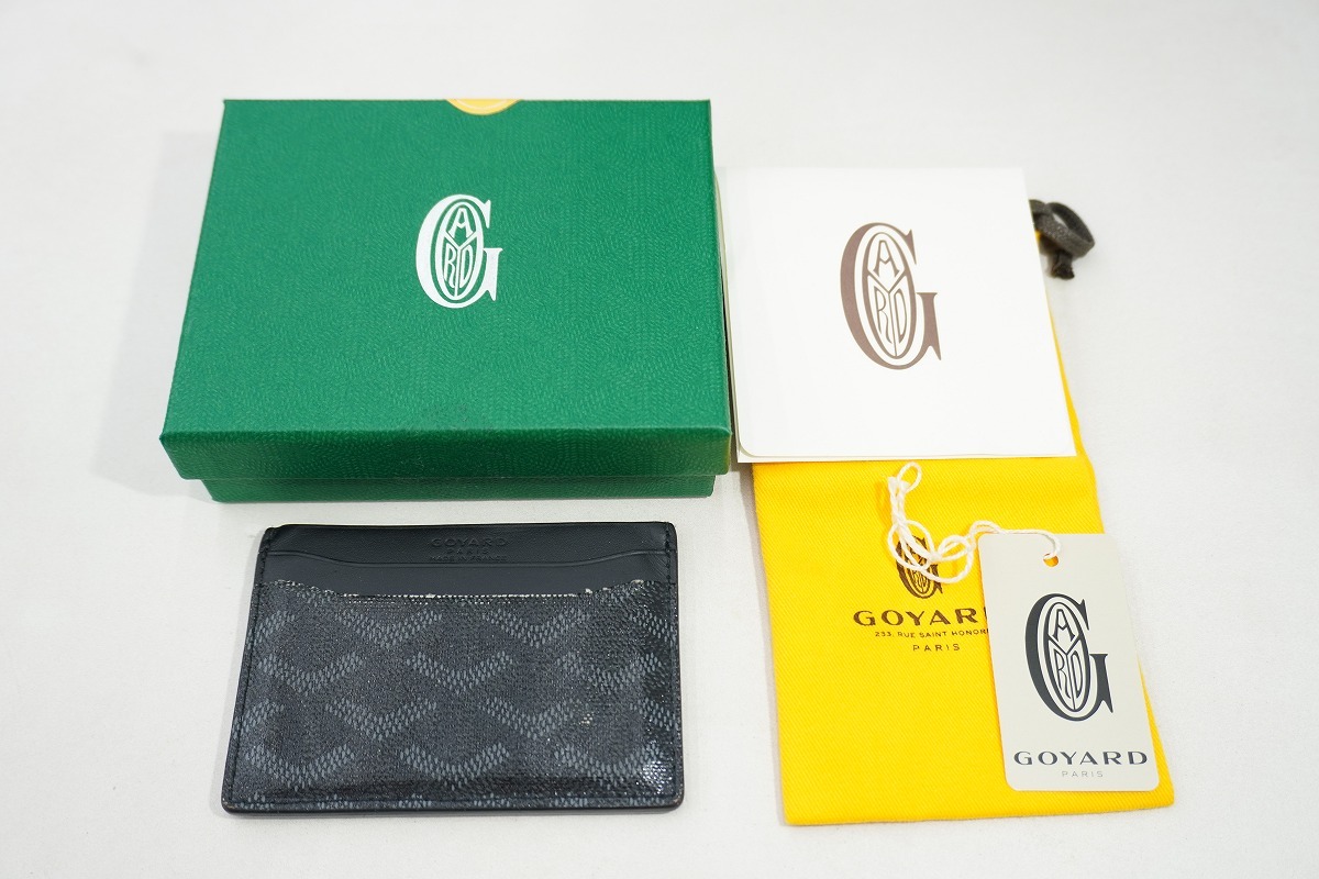 正規 GOYARD ゴヤール サン・シュルピス カードケース パスケース 黒本物1027P_画像2