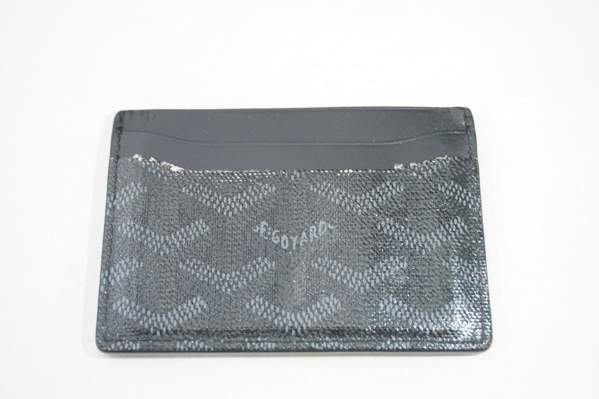 正規 GOYARD ゴヤール サン・シュルピス カードケース パスケース 黒本物1027P_画像3