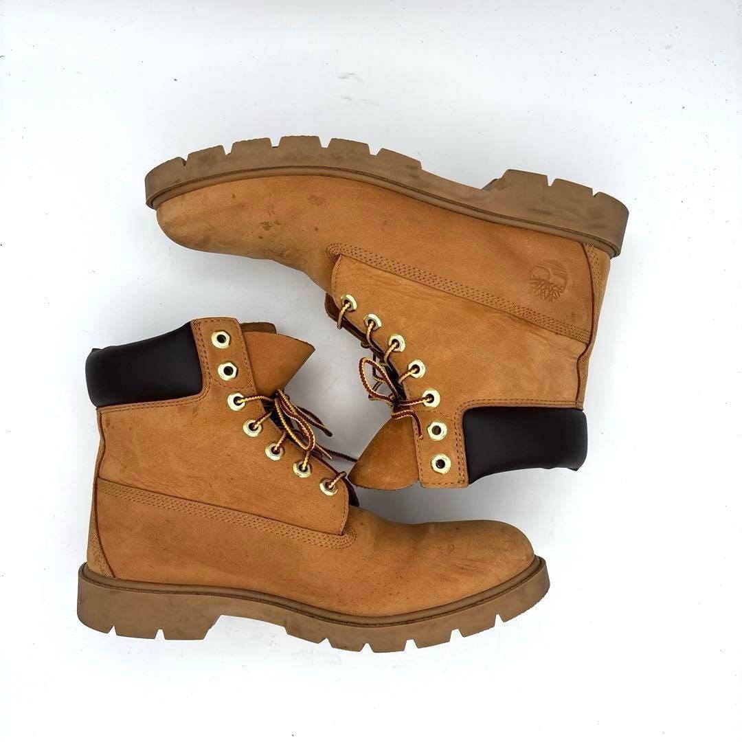Timberland 6インチベーシックブーツ ヌバックレザー 本革 26.5 ティンバーランド イエローブーツ_画像5
