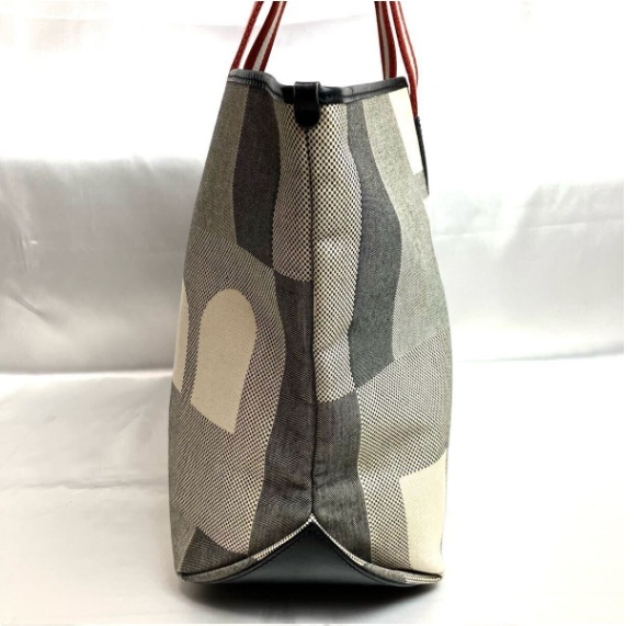 【極美品 希少】BALLY バリー トートバッグ ショルダー 肩掛け Bロゴ トレスポ A4可 大容量 キャンバス レザー メンズ ビジネス ブラック_画像5