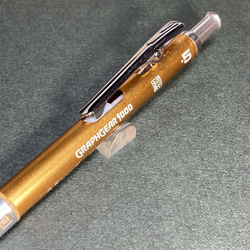 送料無料☆未使用☆せとうち文具限定カラー ぺんてる グラフギア1000 チタンゴールド シャープペンシル/シャーペン ステーショナリー★4Pen_画像2