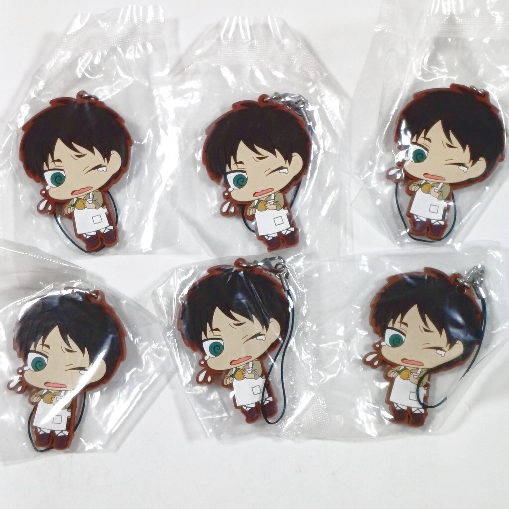 進撃の巨人■エレン■ラバーストラップ ちみキャラ 一番くじ H賞　ぺたん娘_画像2