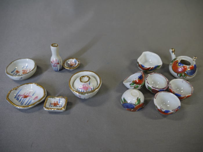 【ナ】アンティーク　ままごと③　１３点　雛道具　ミニチュア　おくどさん　昭和レトロ_画像9