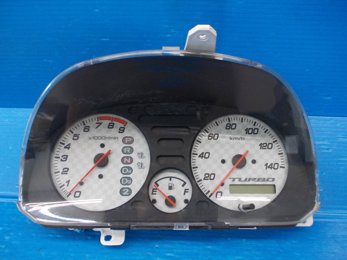 HM2/バモス スピードメーター AT車 グレード/Lターボ 走行距離:177,536㎞ 現物品番:78100-S9R-Z630-M1 69379-080_画像1