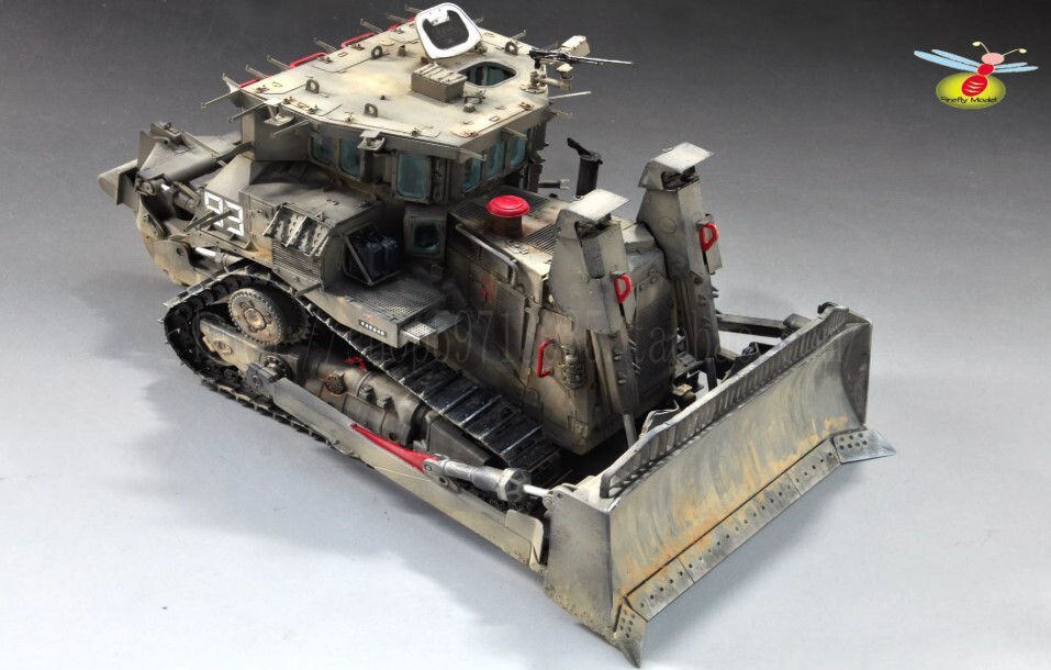 1/35 イスラエル D9R テディベア装甲ブルドーザー 組立塗装済完成品_画像6