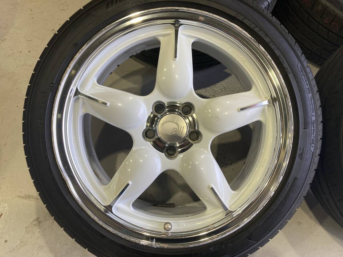 軽量 エンケイ 17インチ 5H100 7.5J +35　215/45R17 ENKEI プリウス ビートル ポロ アウディ A1 _画像3