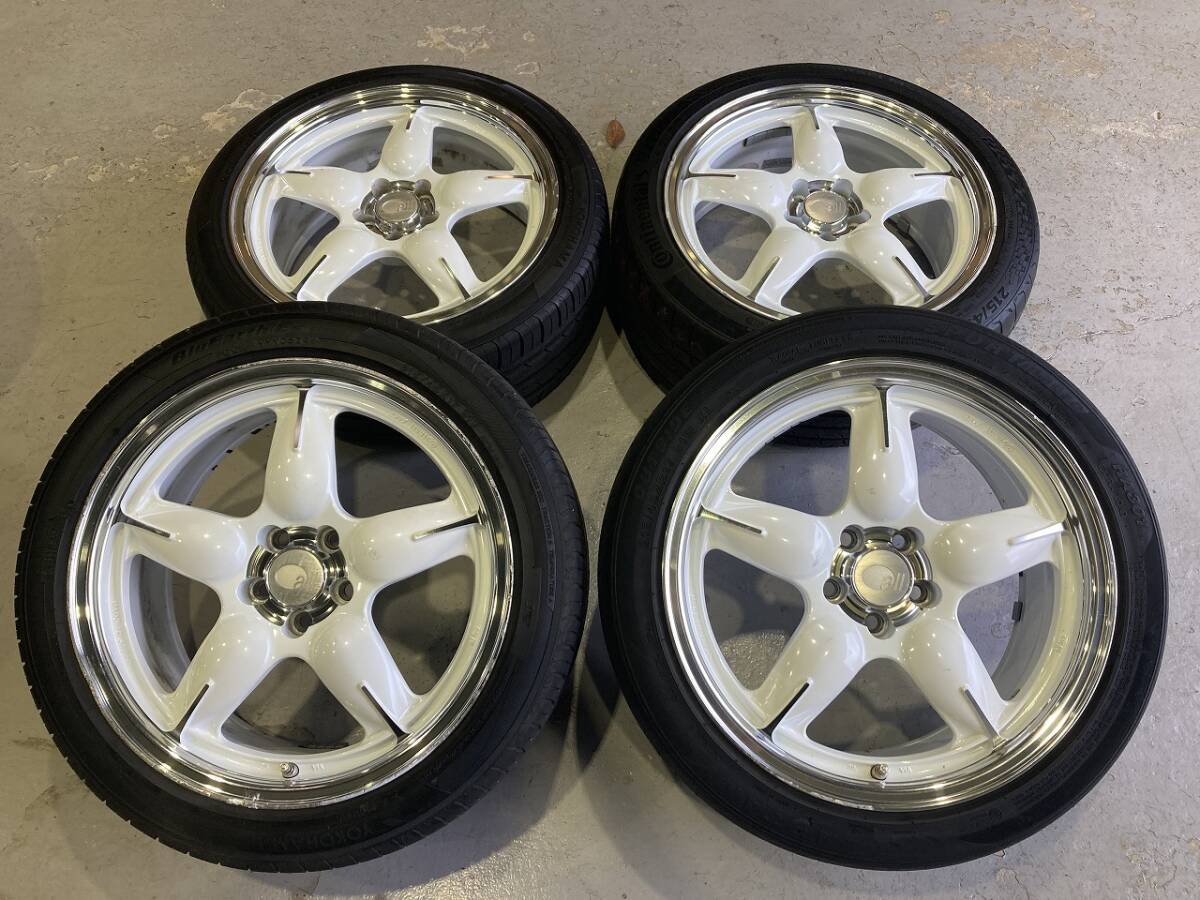 軽量 エンケイ 17インチ 5H100 7.5J +35　215/45R17 ENKEI プリウス ビートル ポロ アウディ A1 _画像1