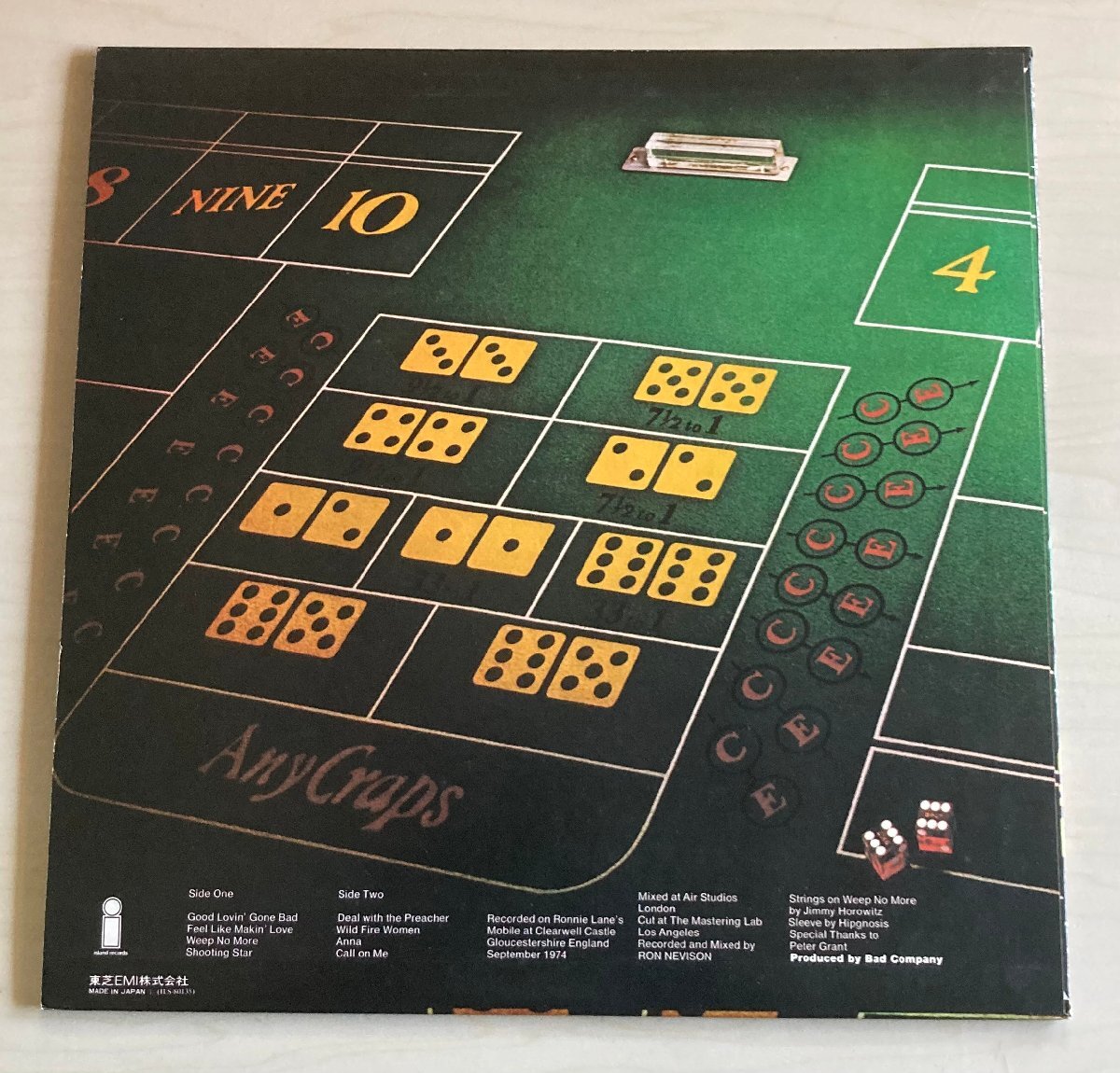 LPA25896 バッド・カンパニー BAD COMPANY / ストレート・シューター 国内盤LP 盤良好_画像2