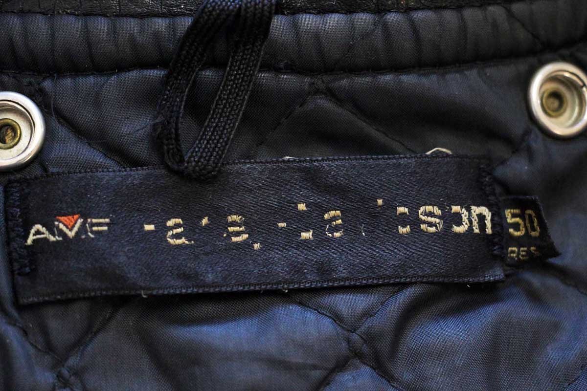 ★70s AMF Harley-Davidson ハーレー ダビッドソン キルティングライナー ダブルライダース レザージャケット 黒 50R★ビンテージ_画像4