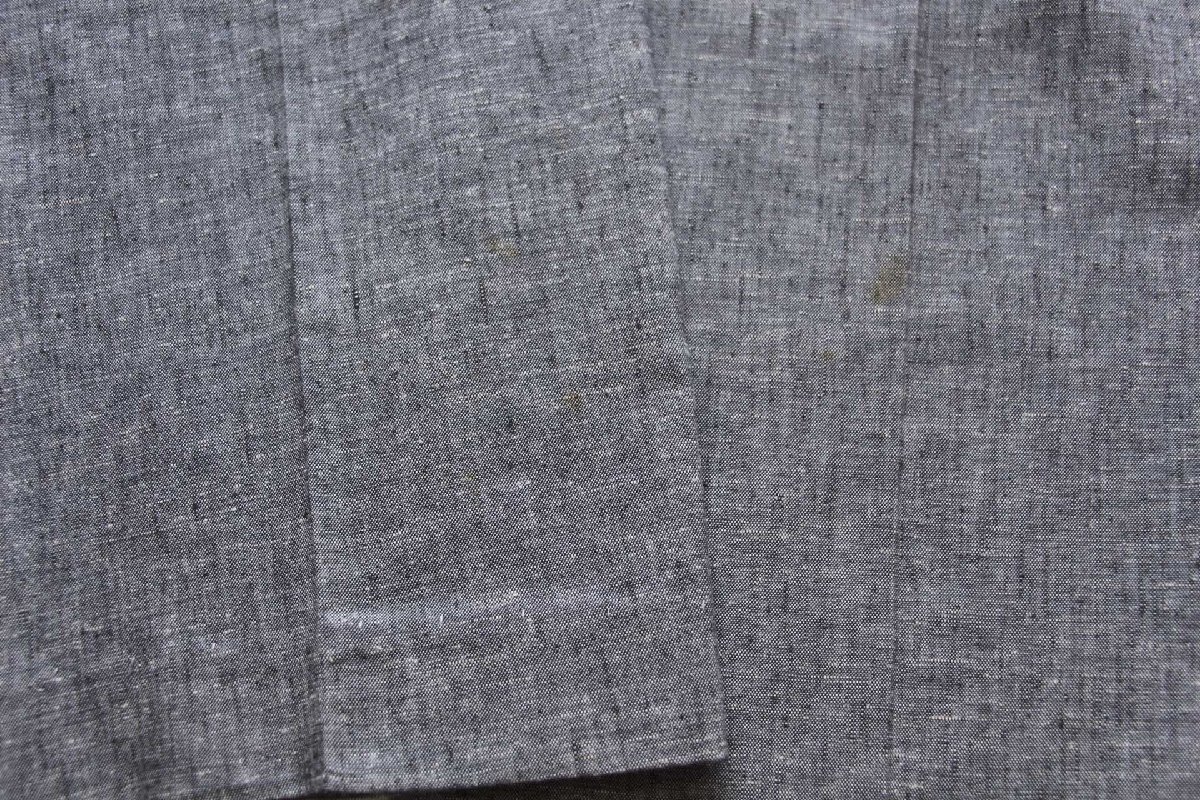 ★80s GALLERY BY HAGGAR ツータック スラックス パンツ 杢グレー W32★オールド ビンテージ カスリ 絣 トラウザーズ ストレート ワイド_画像8