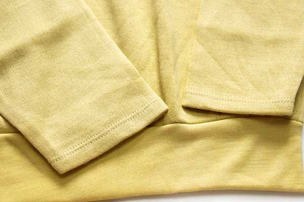 デッドストック★90s イタリア製 PIERRE CARDINピエールカルダン SOUTH PACIFIC ヘンリーネック スウェット カットソー 薄黄★ユーロ_画像7