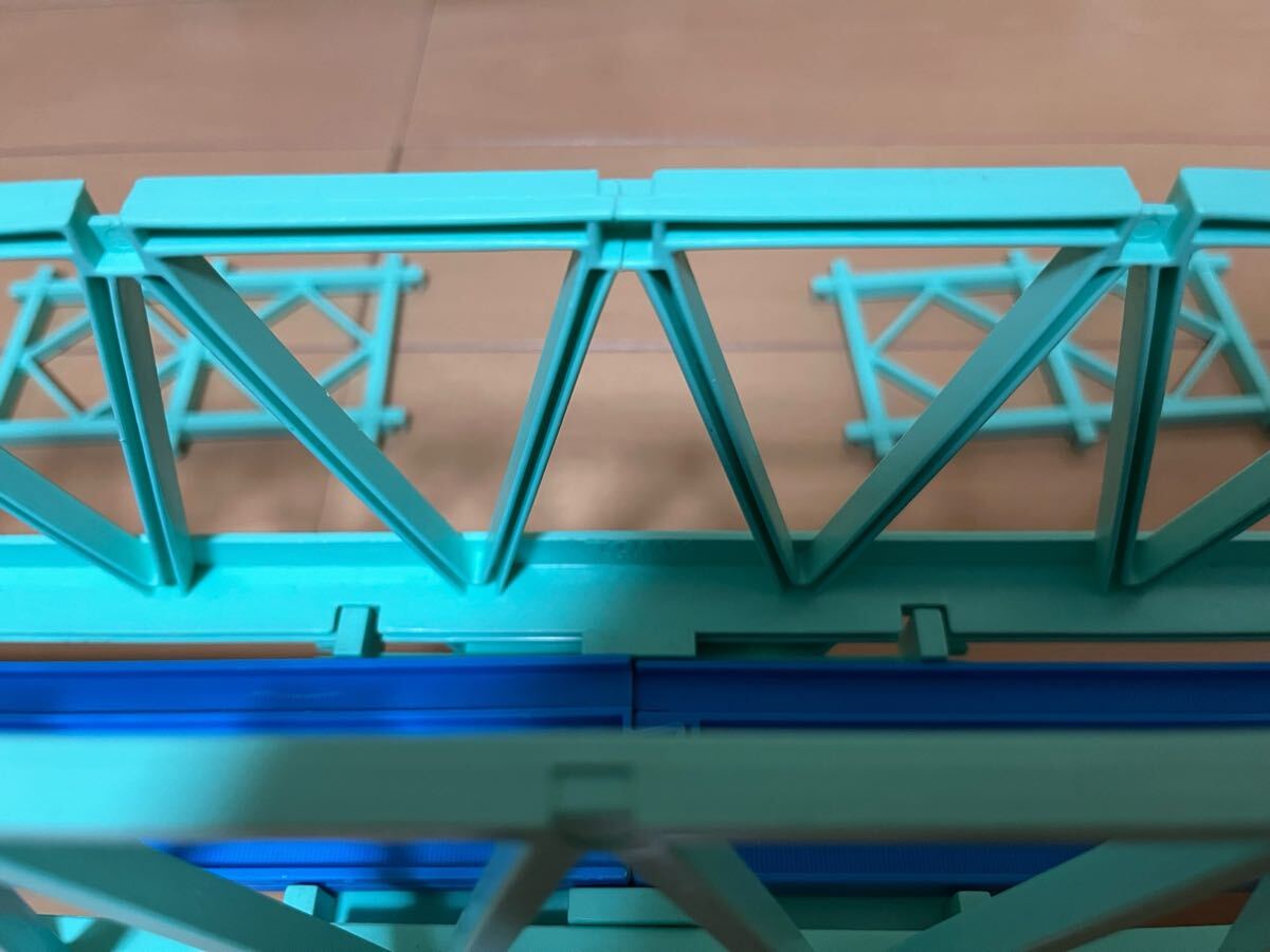 ★プラレール★ 大鉄橋と高架トンネルの高架レールセット(大鉄橋部分に折れがあります。)_画像8