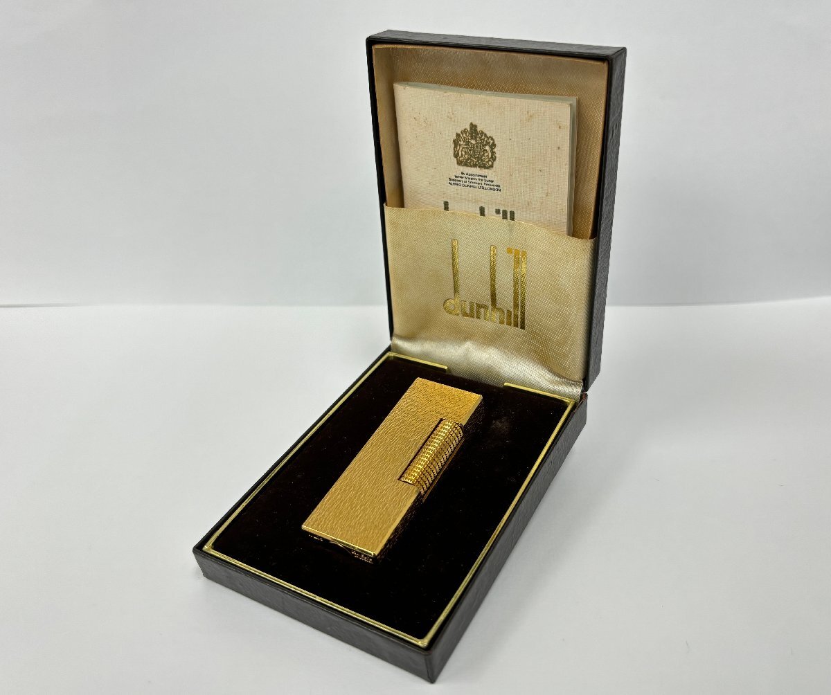 ★ジャンク DUNHILL ダンヒル ライター XB4238 ゴールドカラー 1円スタート★_画像1