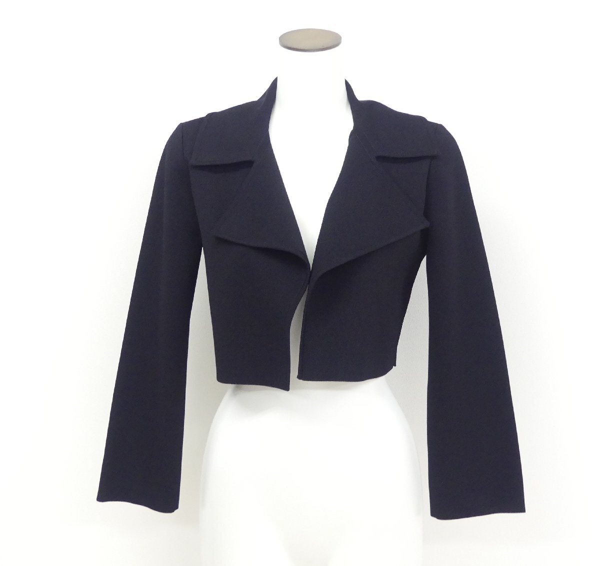 Sランク FOXEY ニットジャケット サハラ 42 ブラック アセテートBLEND '24年商品 44407_画像2